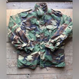 US Military Cold Weather Parka Woodlands Camo Mens XL Reg Men’s